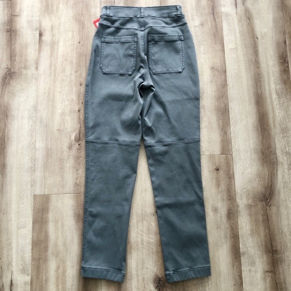 SPANX Stretch Twill Straight Leg Pants, Womens, Hazy Blue‎ Grey Size XS, NEW - Picture 2 of 14